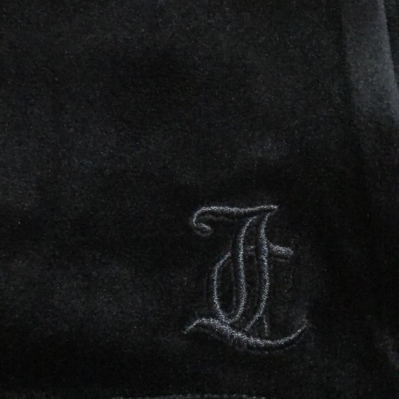 Juicy Couture Black Strapless Velour Pull-on Mini Dress Women’s Size Small - Picture 4 of 8